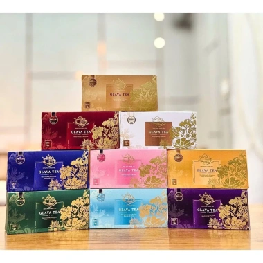 Vỏ hộp đựng trà chè Glava Tea 2.026, trang trí giỏ quà Tết - Giá ưu đãi 5.000đ
