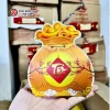 Vỏ hộp hình túi tiền 2 mặt Đỏ Vàng, Đựng trà bánh kẹo, giỏ quà Tết, dày đẹp, in sắc nét, ép nhũ, độ bền cao, giá 25.000đ 5