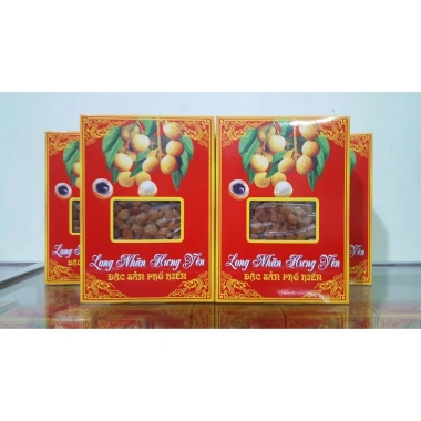 Vỏ hộp Long Nhãn Phố Hiến 0.5kg-1kg, hộp cứng cáp, bắt mắt, giá rẻ 3.500đ 3