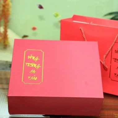 Vỏ Hộp Quà 5c Đông Trùng Hạ Thảo Đựng Chai XO - Sang Trọng, Đóng Gói Chất Lượng, Không Chai