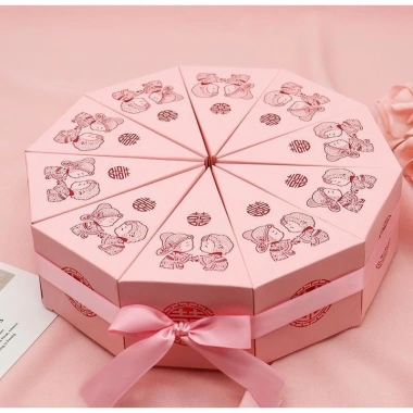 Vỏ hộp tam giác đựng mứt sen, trà, bánh kẹo - Sỉ 100c giá ưu đãi 130.000đ cho tráp ăn hỏi, tháp lễ