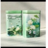 Vỏ Hộp Trà Thiếc 200g Hoa Sen Xanh Siêu Xinh - Giá Ưu Đãi 25.000 VNĐ 2