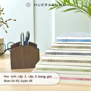 Vở Kẻ Ngang B5 HUERARUMO 300-500 Trang Bìa Cứng Giấy 80gsm Ôn Thi Ghi Chép Dài Hạn Giá 63.000 VND