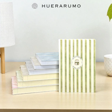 Vở Kẻ Ngang B5 HUERARUMO 300-500 Trang Bìa Cứng Giấy 80gsm Ôn Thi Ghi Chép Dài Hạn Giá 63.000 VND