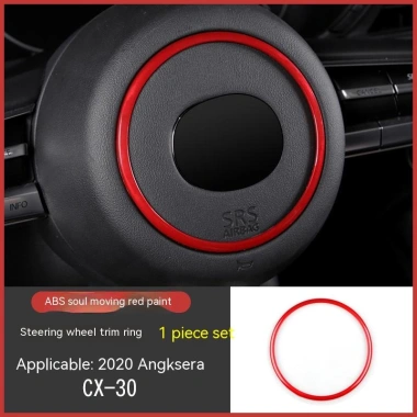 Vô lăng trang trí Mazda 3 2.020-2.026 & CX-30 2.019-2.023 - Miếng dán vòng sửa đổi, nút bấm phong cách