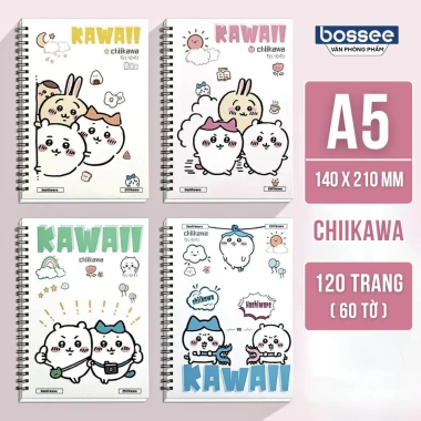 Vở lò xo kép kẻ ngang A5 120 trang – Sổ tay cute, sổ nhật ký, giá ưu đãi 22.000₫ 10