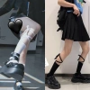 Vớ Lolita cổ cao dây buộc, phong cách nữ sinh Nhật Hàn Quốc, có clip, ảnh thật - Giá 11.000₫ 2