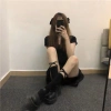 Vớ Lolita cổ cao dây buộc, phong cách nữ sinh Nhật Hàn Quốc, có clip, ảnh thật - Giá 11.000₫ 7