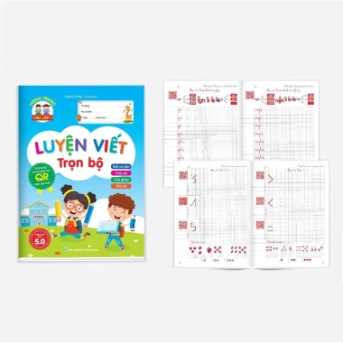 Vở Luyện Viết Bìa Xanh Lớp 1 - Công Nghệ QR 5.0, NXB Hà Nội, Giá 48k 7