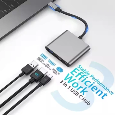 Vỏ Nhôm 3 Trong 1 Đa Năng USB‑C HUB 4K HD PD 87W – Sạc nhanh HDMI USB Laptop – 84.700₫ 2 Vỏ Nhôm 3 Trong 1 Đa Năng USB‑C HUB 4K HD PD 87W – Sạc nhanh HDMI USB Laptop – 84.700₫ 2