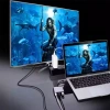 Vỏ Nhôm 3 Trong 1 Đa Năng USB‑C HUB 4K HD PD 87W – Sạc nhanh HDMI USB Laptop – 84.700₫ 4