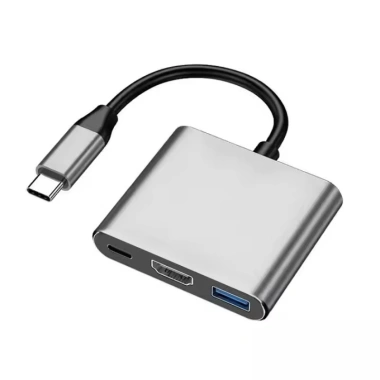 Vỏ Nhôm 3 Trong 1 Đa Năng USB‑C HUB 4K HD PD 87W – Sạc nhanh HDMI USB Laptop – 84.700₫