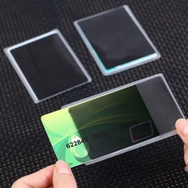 Vỏ nhựa PVC đa năng bảo vệ thẻ ngân hàng và ID, chống nhìn trộm, bảo mật cá nhân, hộp đựng thẻ bền bỉ 2