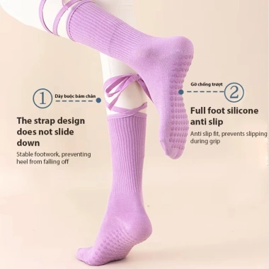 Vớ nữ dây tập yoga, gym, khiêu vũ - Chống trượt, thoáng mát, giá chỉ 85.000₫