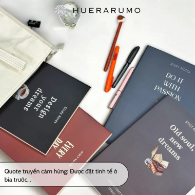 Vở ô ly A4 200 trang HUERARUMO giấy 70gsm chống lóa - Giá 38.000, bìa cứng, học sinh sinh viên 5