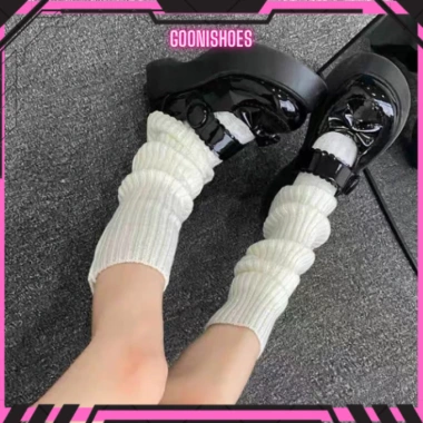 Vớ ống chân dài dệt kim giữ ấm mùa thu đông, phong cách Lolita thời trang học sinh nữ - chỉ 18.000₫