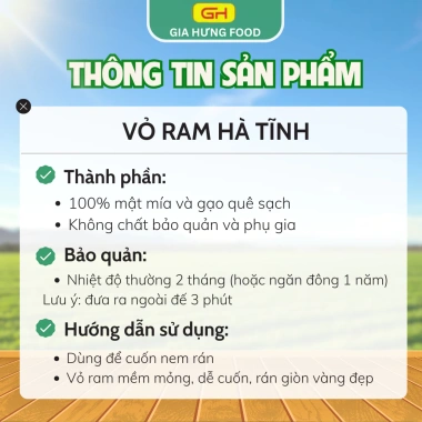 Vỏ ram Hà Tĩnh: Chả ram cuốn nem giòn rụm, vàng óng, 100% tự nhiên, chỉ 15.000₫ giảm từ 18.150₫ 2