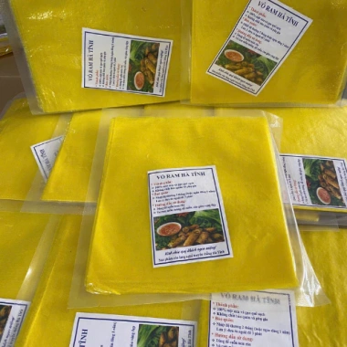 Vỏ ram Hà Tĩnh: Chả ram cuốn nem giòn rụm, vàng óng, 100% tự nhiên, chỉ 15.000₫ giảm từ 18.150₫ 3
