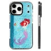 Vỏ sạc không dây Ariel Nàng tiên cá cho iPhone 12-17 Pro Max - Silicon mềm trong suốt, chống sốc, phù hợp mùa hè 12