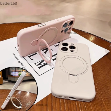 Vỏ Silicon Lỏng Flip Bracket Chống Sốc iPhone 17/16, 12‑15, 11 Pro Max – Giá 88.800₫ 4