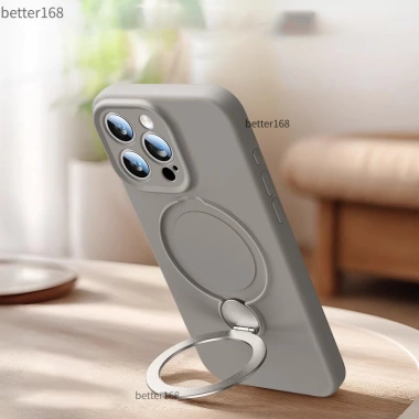 Vỏ Silicon Lỏng Flip Bracket Chống Sốc iPhone 17/16, 12‑15, 11 Pro Max – Giá 88.800₫ 9