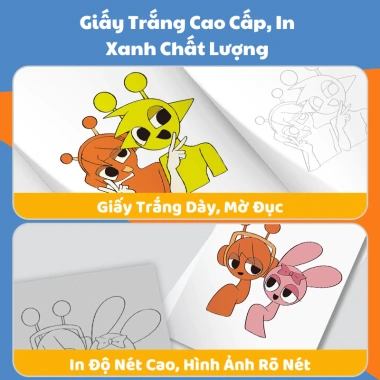 Vở Tập Tô Sprunki Dễ Thương, Hình In Rõ Nét, Giấy Cao Cấp - Giá Chỉ 30.000 VNĐ