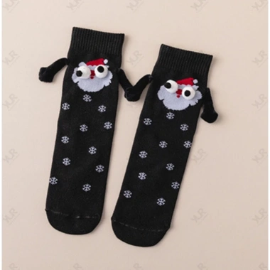 Vớ Tất Giáng Sinh Noel Nam Châm Cao Cổ Hài Hước Dễ Thương, Trẻ Trung Năng Động - YUURISHOP
