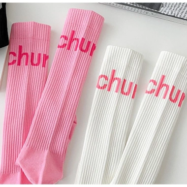 Vớ tất nữ siêu cao cổ chữ CHUR phong cách dễ thương, xinh xắn, giảm còn 41.999₫