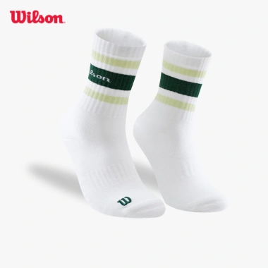 Vớ Thể Thao Wilson U Crew Stripe Script - Tất Thể Thao 5 Đôi Giá 359.000