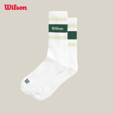 Vớ Thể Thao Wilson U Crew Stripe Script - Tất Thể Thao 5 Đôi Giá 359.000