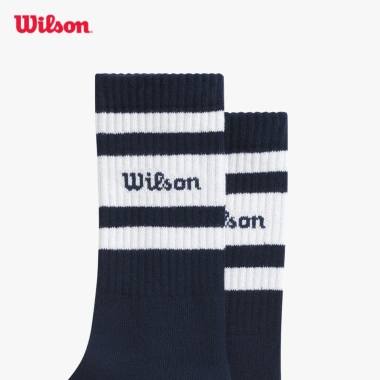 Vớ Thể Thao Wilson U Crew Stripe Script - Tất Thể Thao 5 Đôi Giá 359.000