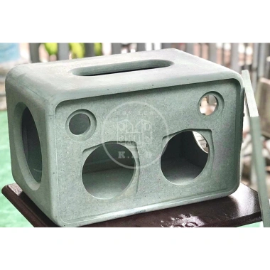 Vỏ thô loa 2.0 bo tròn cạnh - Phù hợp loa midbass 4inch, giảm giá 250k 6