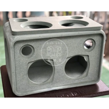 Vỏ thô loa 2.0 bo tròn cạnh - Phù hợp loa midbass 4inch, giảm giá 250k 8