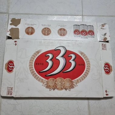 Vỏ thùng bia 333 xấp 10 HSD 08/2.026 - Giá chỉ 50.000, giảm mạnh