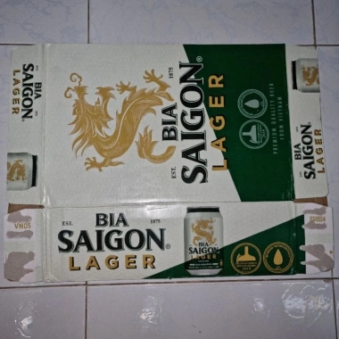 Vỏ thùng bia Sài Gòn Lager xấp 10, HSD 06/2.026 – Giá chỉ 49.000đ 3