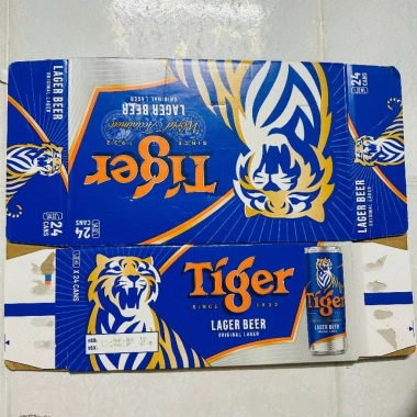 Vỏ thùng bia Tiger xấp 10, HSD 09/2.026 - Giảm giá, chỉ 50.000đ