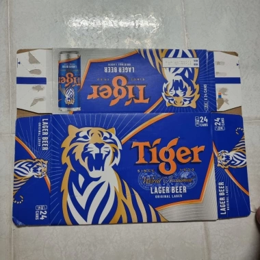 Vỏ thùng bia Tiger xấp 10, HSD 09/2.026 - Giảm giá, chỉ 50.000đ