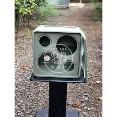Vỏ thùng thô bass đôi 16 dáng vuông cạnh bo tròn - Mạch K10-K18 giảm giá 370k
