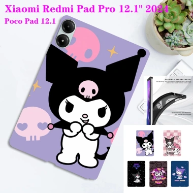 Vỏ TPU mềm Kuromi cho Xiaomi Redmi Pad Pro 12.1 - Chống trơn trượt, tản nhiệt thời trang