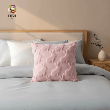 Vỏ tựa lưng TIEZI 45cm + Vỏ gối thỏ ấm vuông - Nội thất sang trọng, giảm 20%