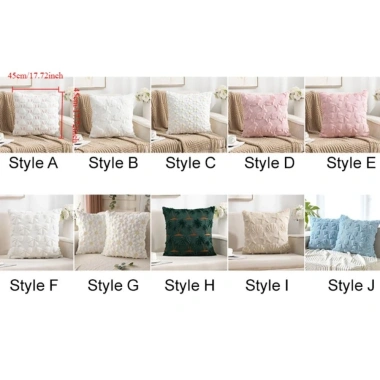 Vỏ tựa lưng TIEZI 45cm + Vỏ gối thỏ ấm vuông - Nội thất sang trọng, giảm 20%