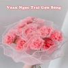 Voan ngọc trai lượn sóng xếp ly Hàn Quốc 4m kéo giãn - Gói hoa, gói quà, giá chỉ 55.000đ 7