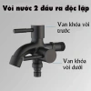 Vòi 2 vòi MONQIQI – vòi sen, vòi đôi có ống, dùng cho sân vườn & bếp, 85.000đ 5