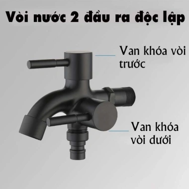 Vòi 2 vòi MONQIQI – vòi sen, vòi đôi có ống, dùng cho sân vườn & bếp, 85.000đ 5 Vòi 2 vòi MONQIQI – vòi sen, vòi đôi có ống, dùng cho sân vườn & bếp, 85.000đ 5