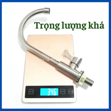 Vòi bếp đơn lạnh inox 304 – Vòi rửa chén 1 đường lạnh, chỉ 90.999₫, tiết kiệm 2 Vòi bếp đơn lạnh inox 304 – Vòi rửa chén 1 đường lạnh, chỉ 90.999₫, tiết kiệm 2