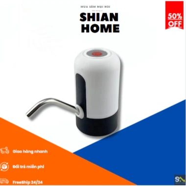 Vòi bơm hút nước 20L tự động sạc USB - Shian VN, giá chỉ 43.022 VND