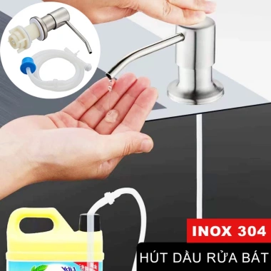 Vòi bơm hút nước rửa chén gắn bồn inox 1.2m, ống silicon MKS064 - Giá 93.960₫ 2 Vòi bơm hút nước rửa chén gắn bồn inox 1.2m, ống silicon MKS064 - Giá 93.960₫ 2