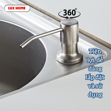 Vòi bơm inox 304 LUXHOME – Dẫn nước rửa chén, xà phòng, xoay 360°, giá 65.000 4 Vòi bơm inox 304 LUXHOME – Dẫn nước rửa chén, xà phòng, xoay 360°, giá 65.000 4