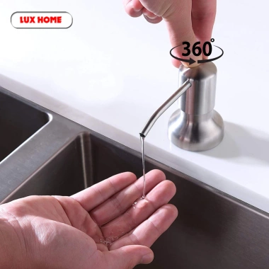 Vòi bơm inox 304 LUXHOME – Dẫn nước rửa chén, xà phòng, xoay 360°, giá 65.000
