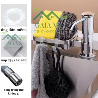 Vòi bơm nước rửa chén Hợp Kim Nhôm – Bộ xịt nâng cấp, hút và lấy nước rửa bát, 96.000đ 4 Vòi bơm nước rửa chén Hợp Kim Nhôm – Bộ xịt nâng cấp, hút và lấy nước rửa bát, 96.000đ 4